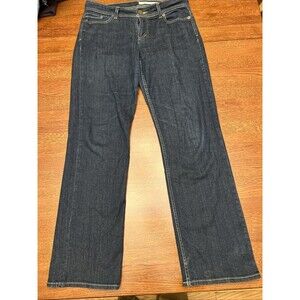 DKNY Jeans Women's 10R Jeans Straight Dark Wash Zip Fly Denim Blue 32x30